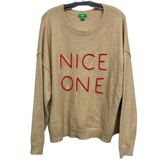 Sweater By Dip In Beige, Size:Xl