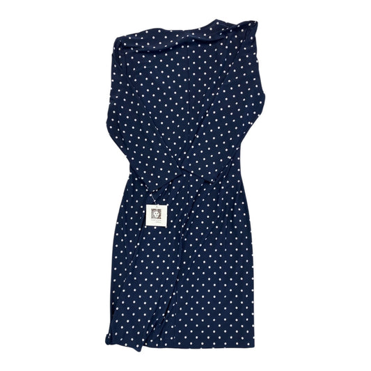 Dress Party Midi By Anne Klein In Blue & White, Size:12