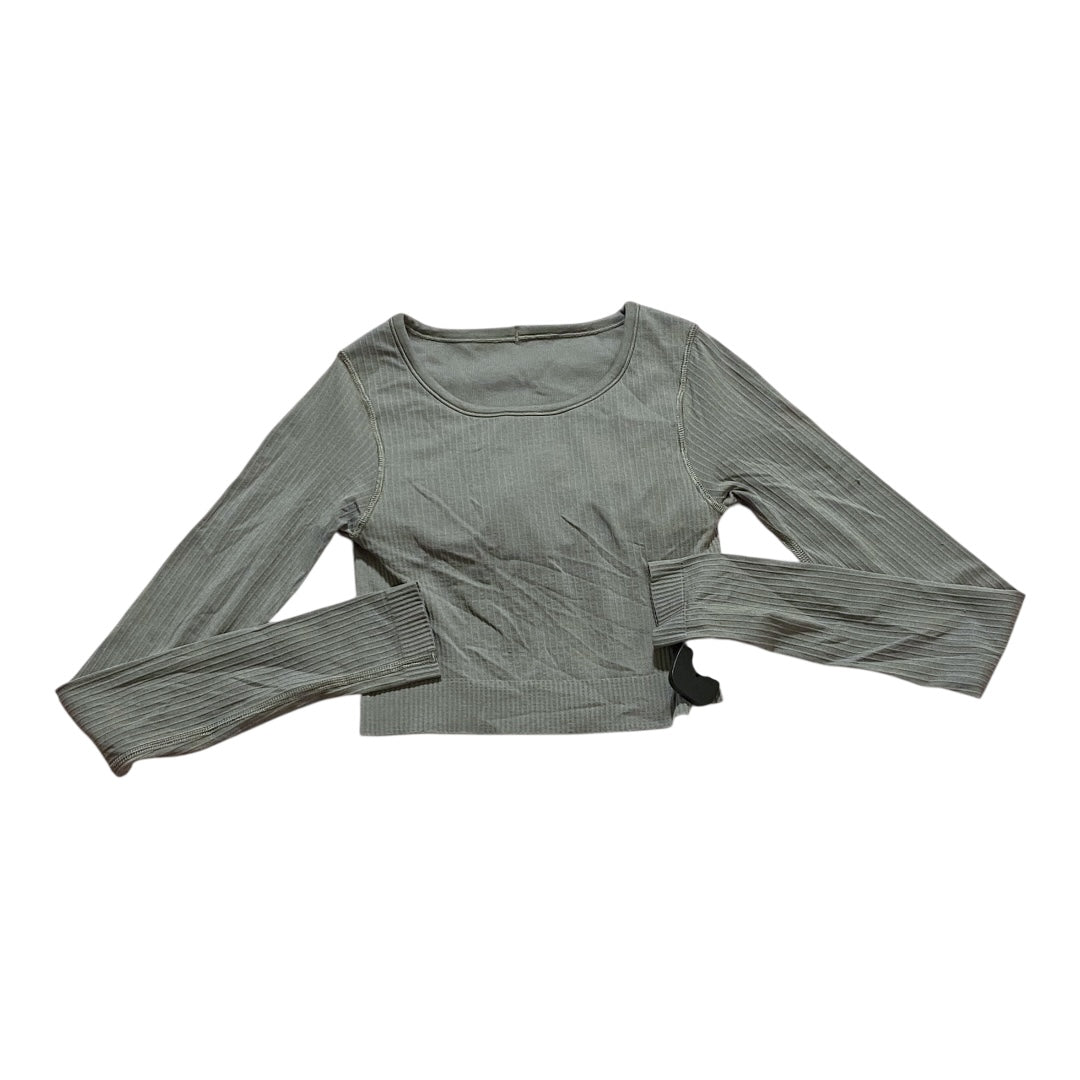 Athletic Top Ls Crewneck By Lululemon In Grey, Size:Xs