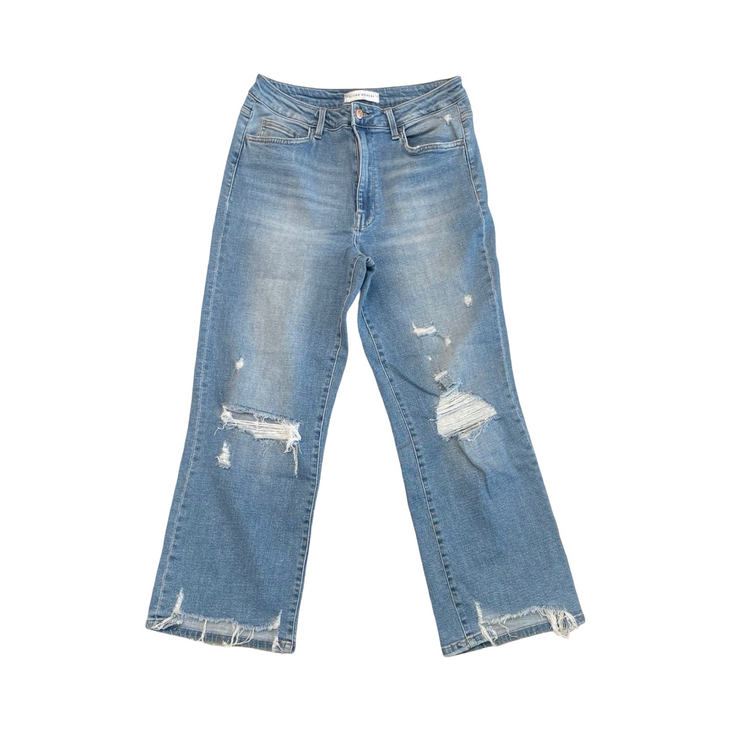 Jeans Boot Cut By Flying Monkey In Blue Denim, Size:10