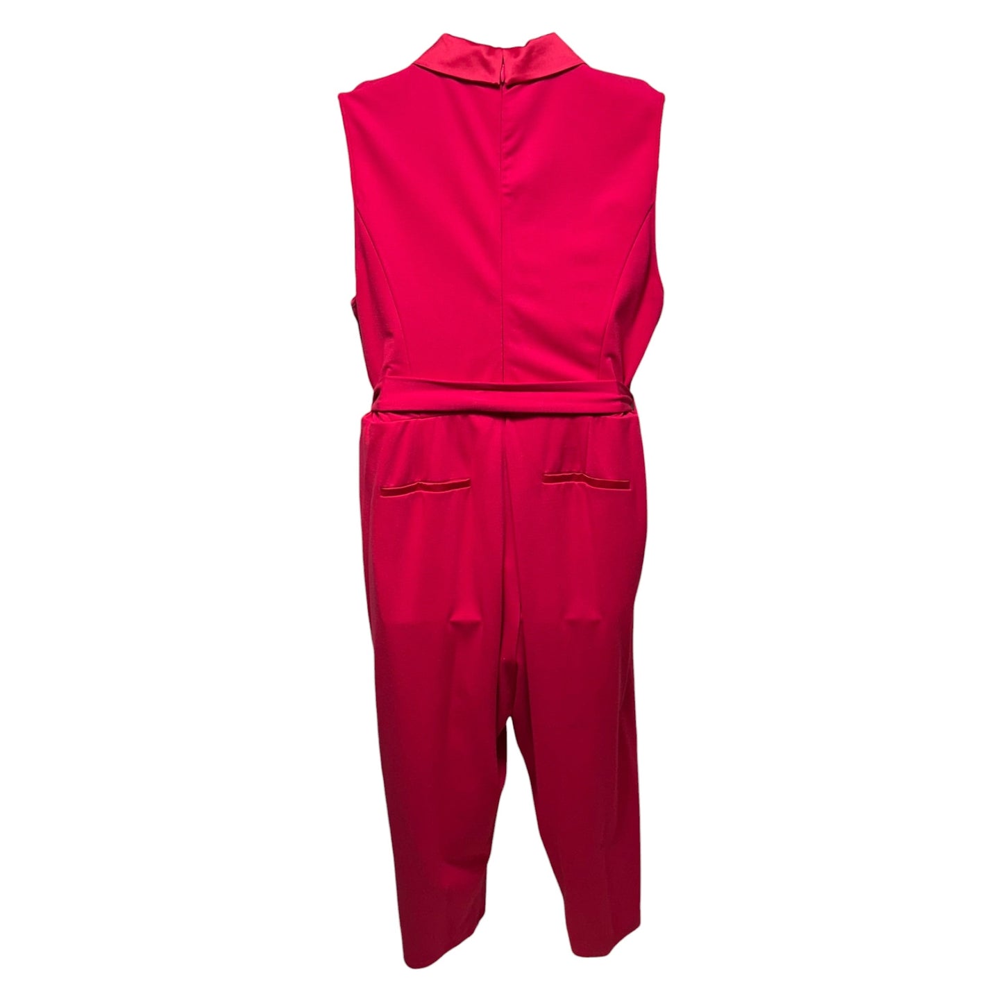 Sleeveless Tuxedo Jumpsuit By Torrid In Pink, Size: 22
