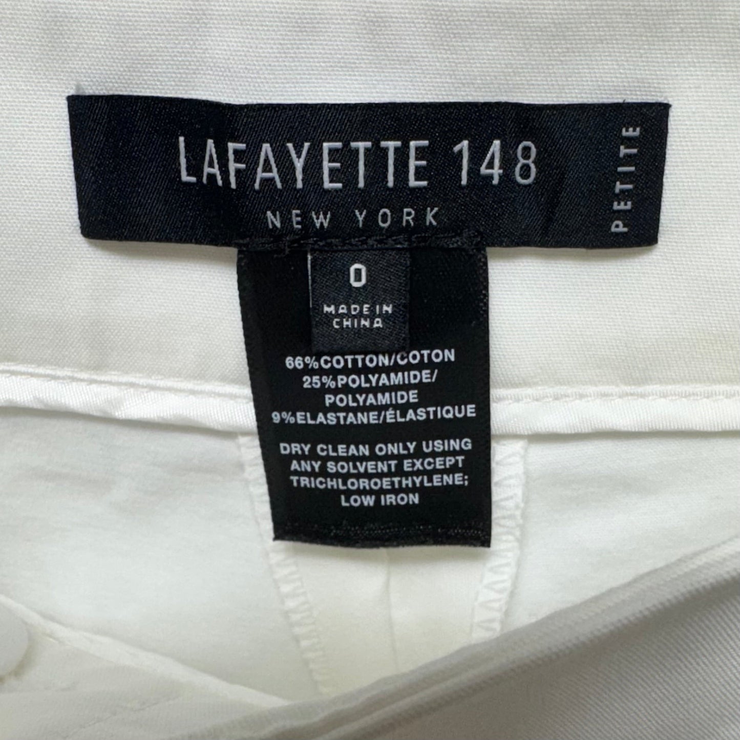 Bermuda Shorts Designer By Lafayette 148 In White, Size: 0p