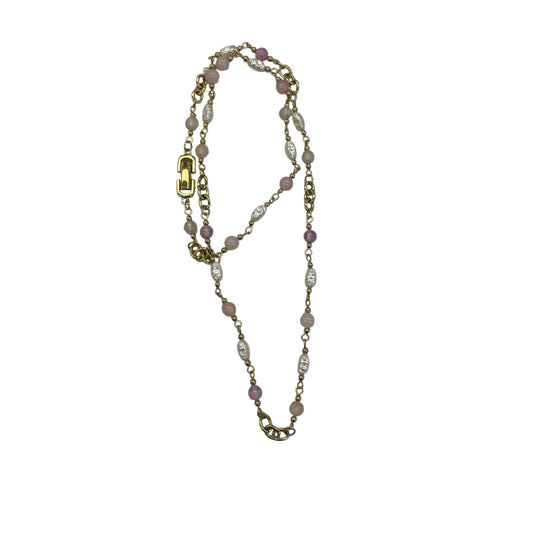 Necklace Other By Clothes Mentor In Gold & Pink