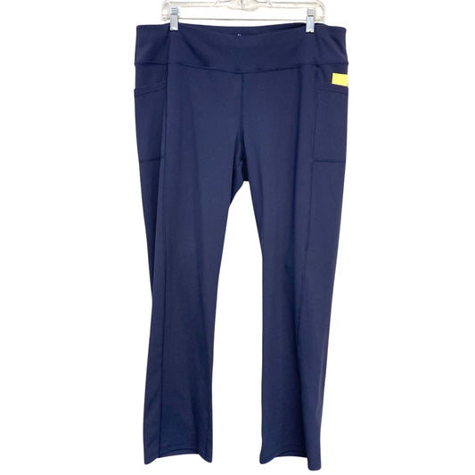 Athletic Leggings By Skechers In Navy, Size:2X