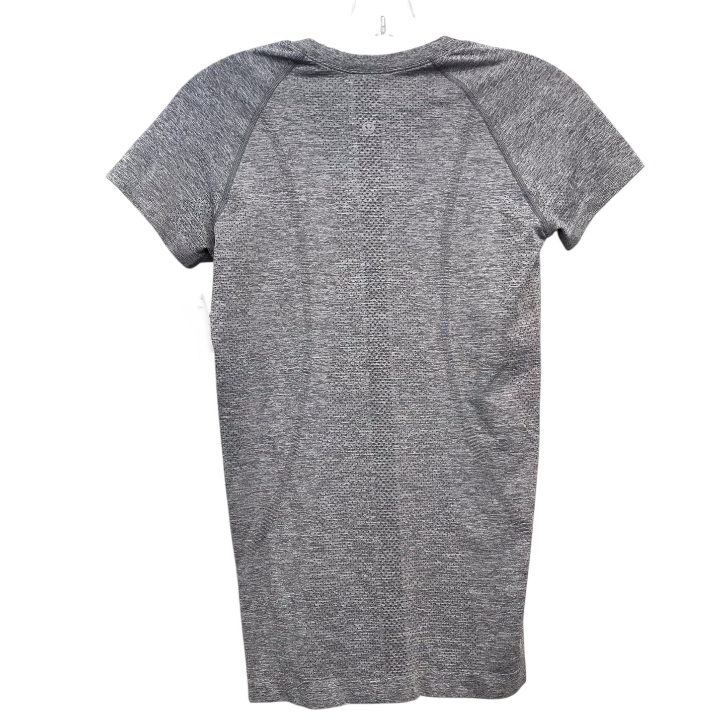 Athletic Top Ss By Lululemon In Grey, Size:S
