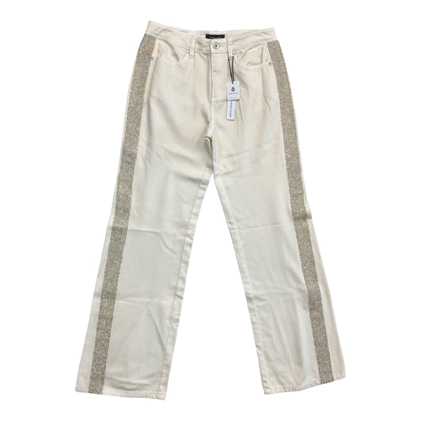 Jeans Straight By Sanctuary In Cream, Size:6