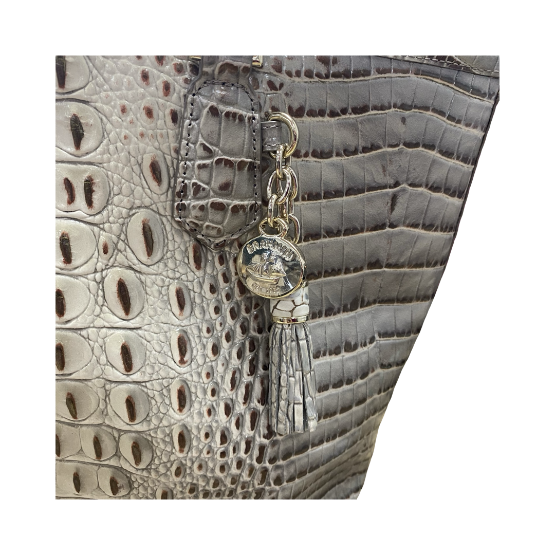 Handbag Designer By Brahmin In Animal Print, Size:Medium