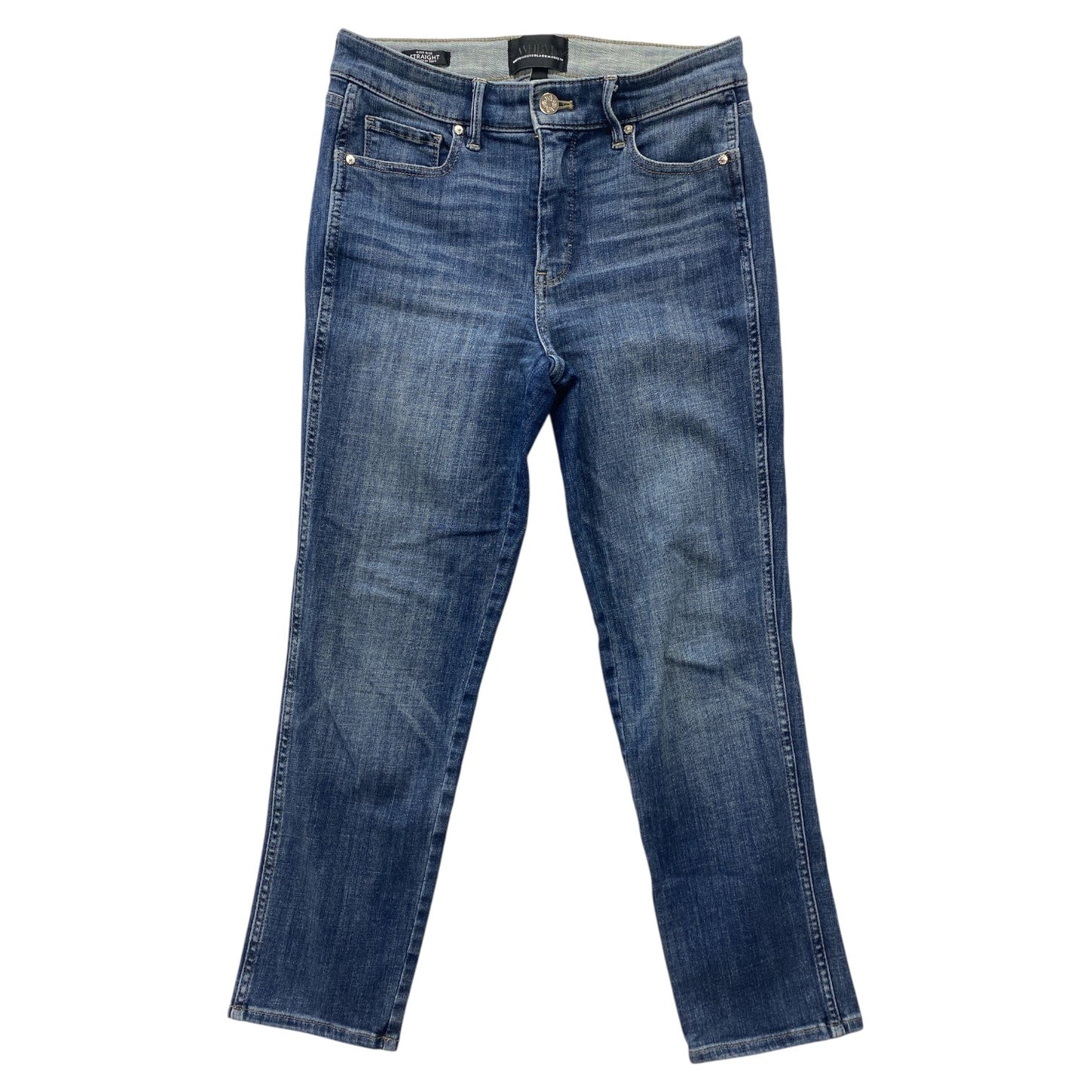 Jeans Straight By White House Black Market In Blue, Size:4
