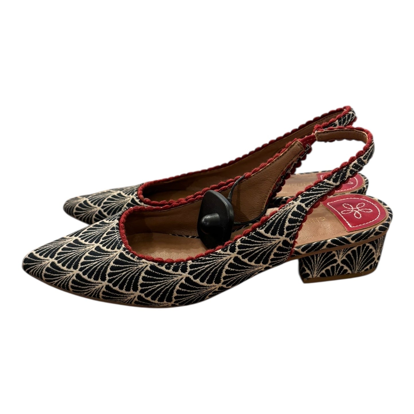 Shoes Heels Block By Chinese Laundry In Blue & White, Size:8