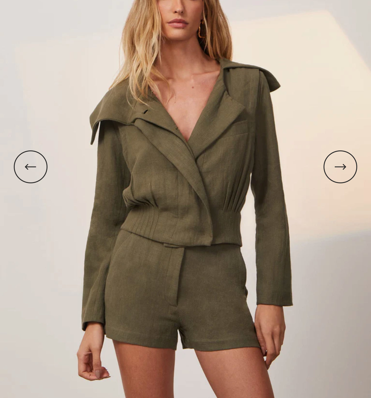 Selena Short Jacket By Vix Paula Hermanny In Green, Size: M