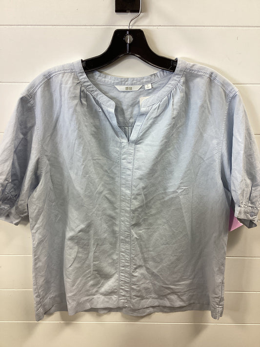 Top Ss By Uniqlo In Blue, Size:L