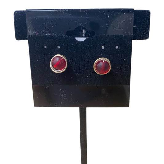 Earrings Stud  In Red