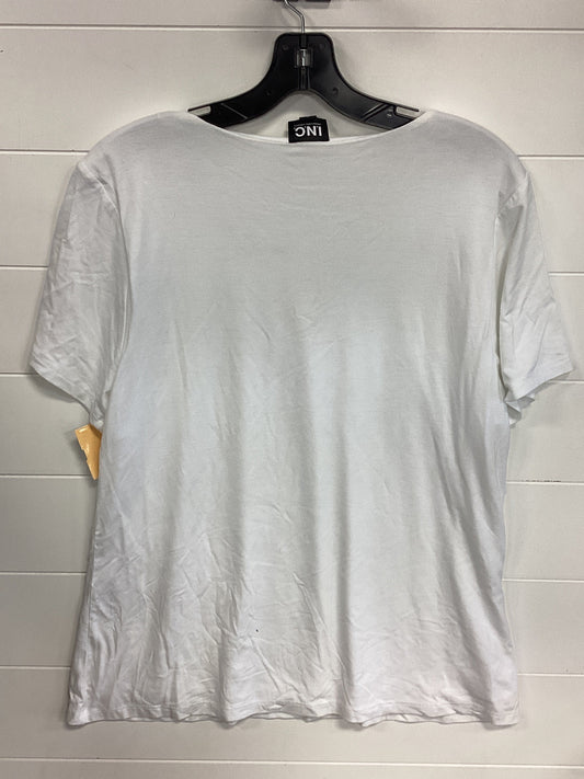 Top Ss By Inc In White & Yellow, Size:Xl