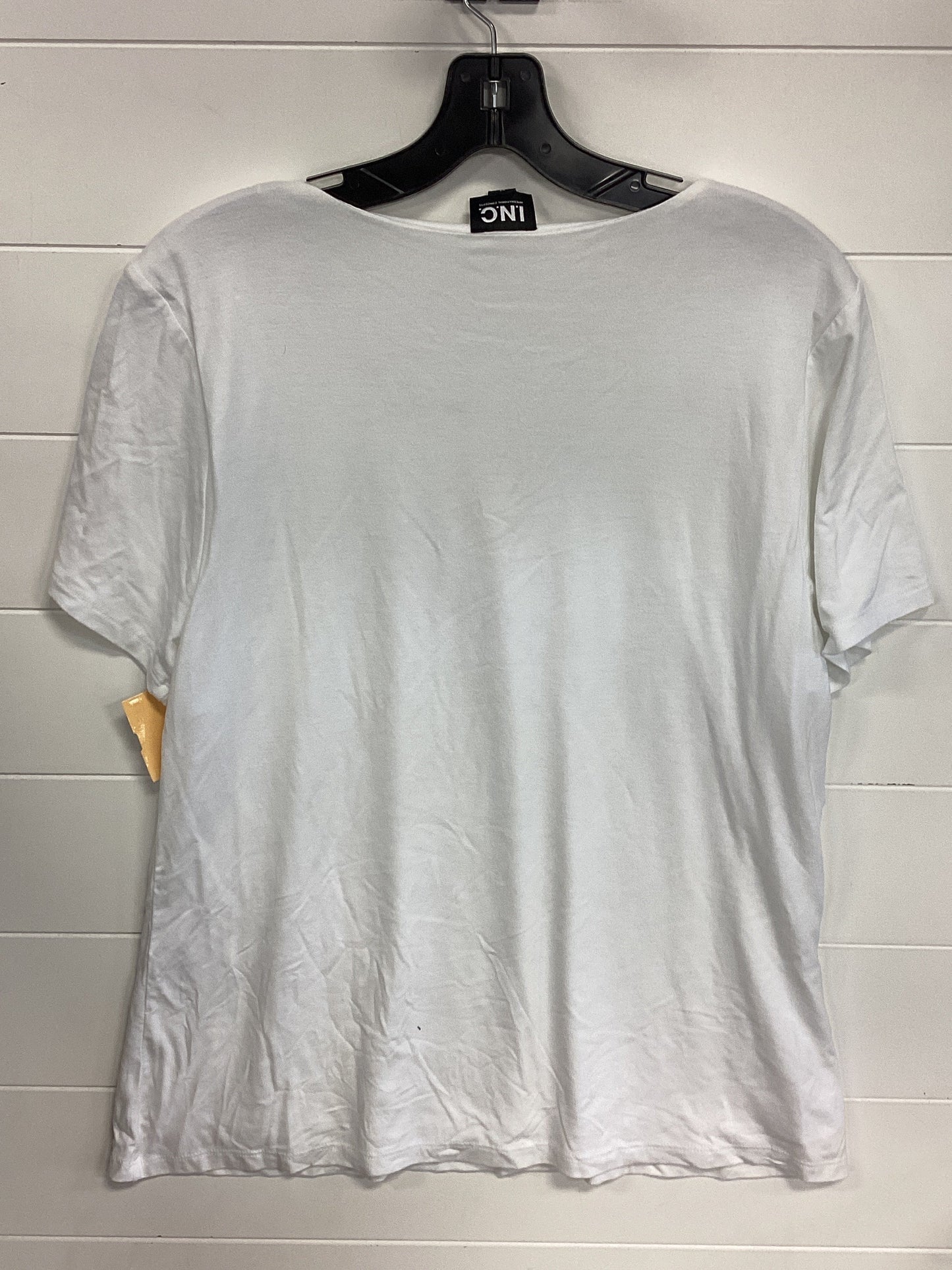 Top Ss By Inc In White & Yellow, Size:Xl