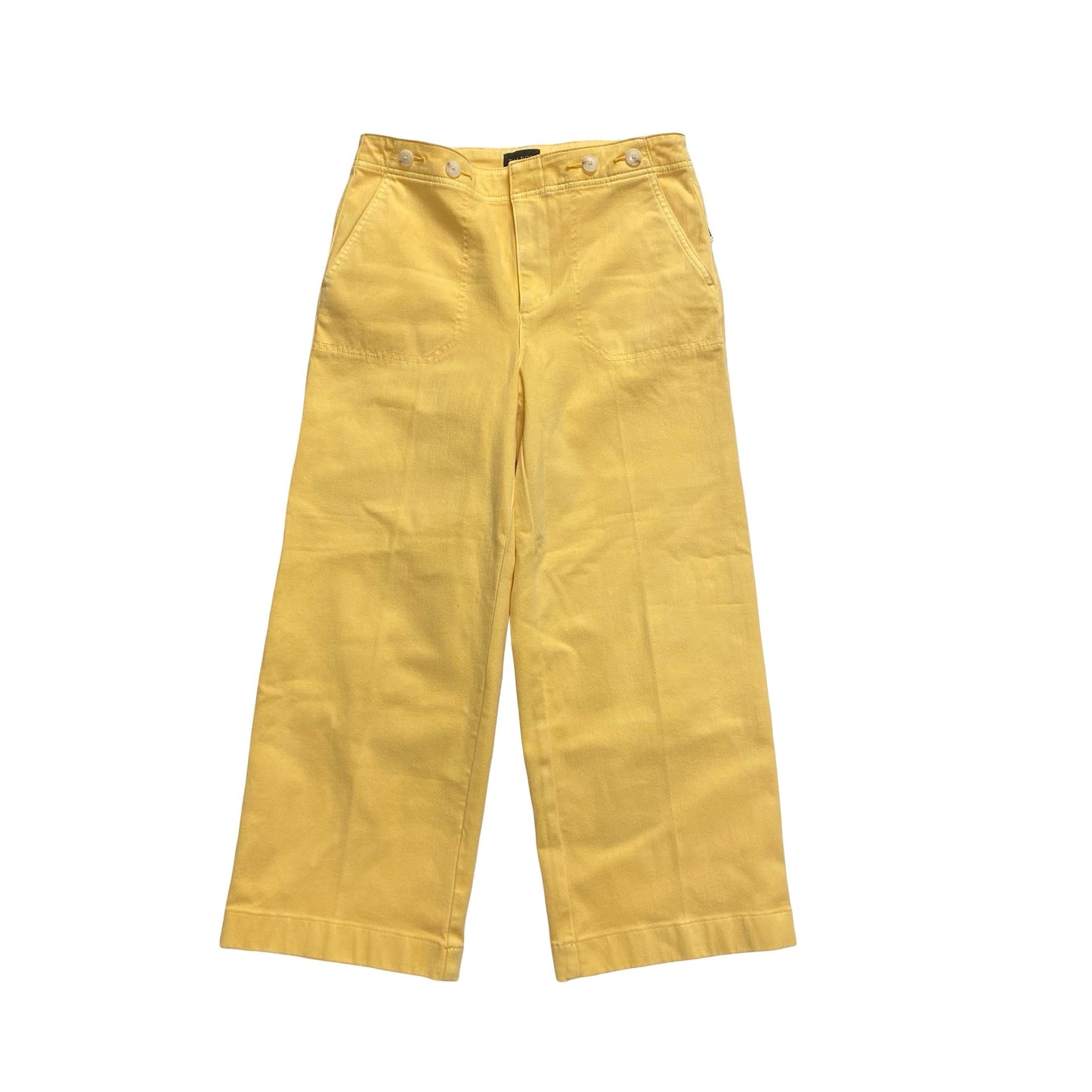 Jeans Cropped By Talbots In Yellow, Size:6