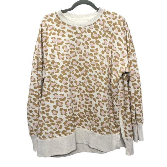 Sweatshirt Crewneck By Aerie In Animal Print, Size:M