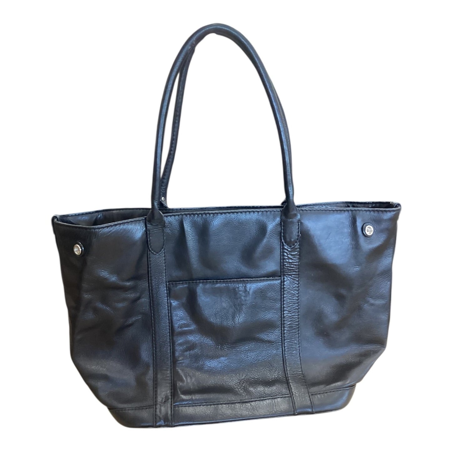 Handbag Leather By Margot In Black, Size:Large