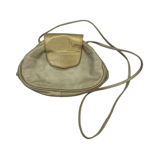 Crossbody By Clothes Mentor In Gold, Size:Small