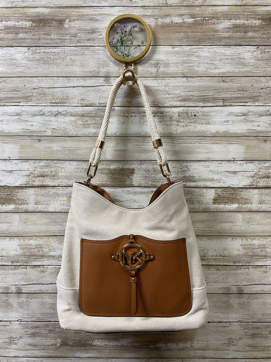 Handbag Designer By Michael Kors In Beige, Size:Medium