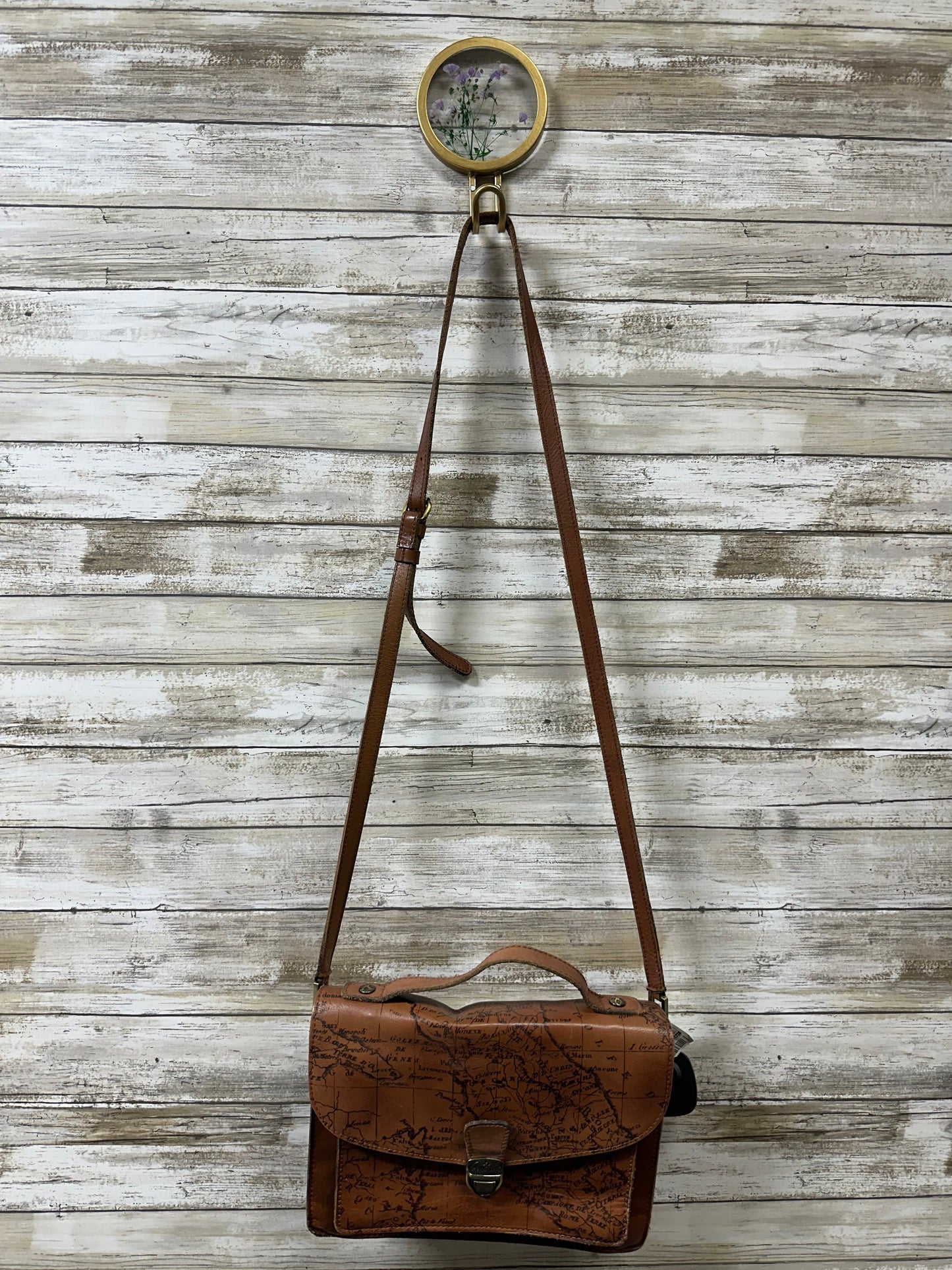 Crossbody Designer By Patricia Nash In Brown, Size:Medium