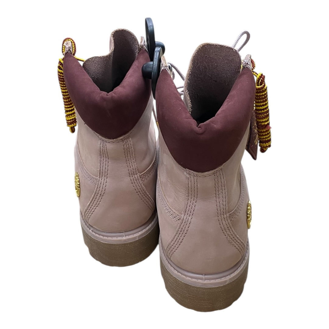 Boots Ankle Flats By Timberland In Pink, Size:8