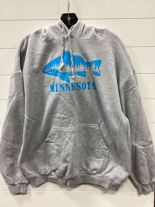 Sweatshirt Hoodie By Tultex In Grey, Size:Xl