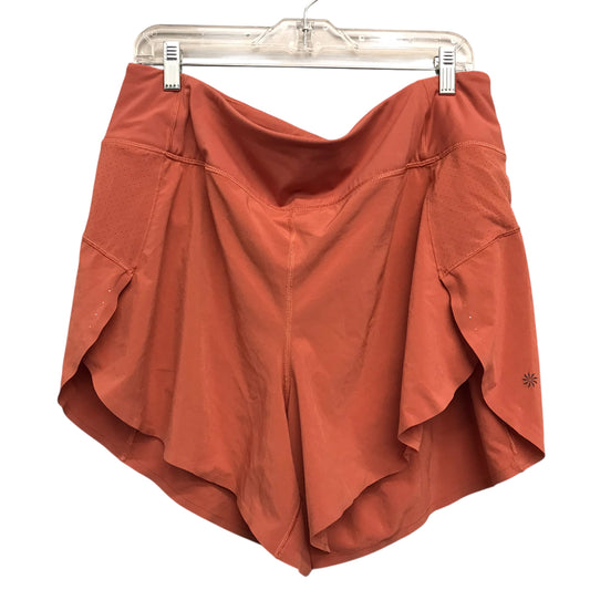 Athletic Shorts By Athleta In Orange, Size:1X