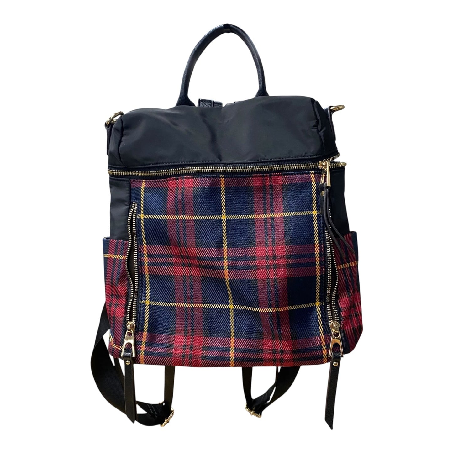 BACKPACK by kedzie in BLACK & RED, Size:MEDIUM