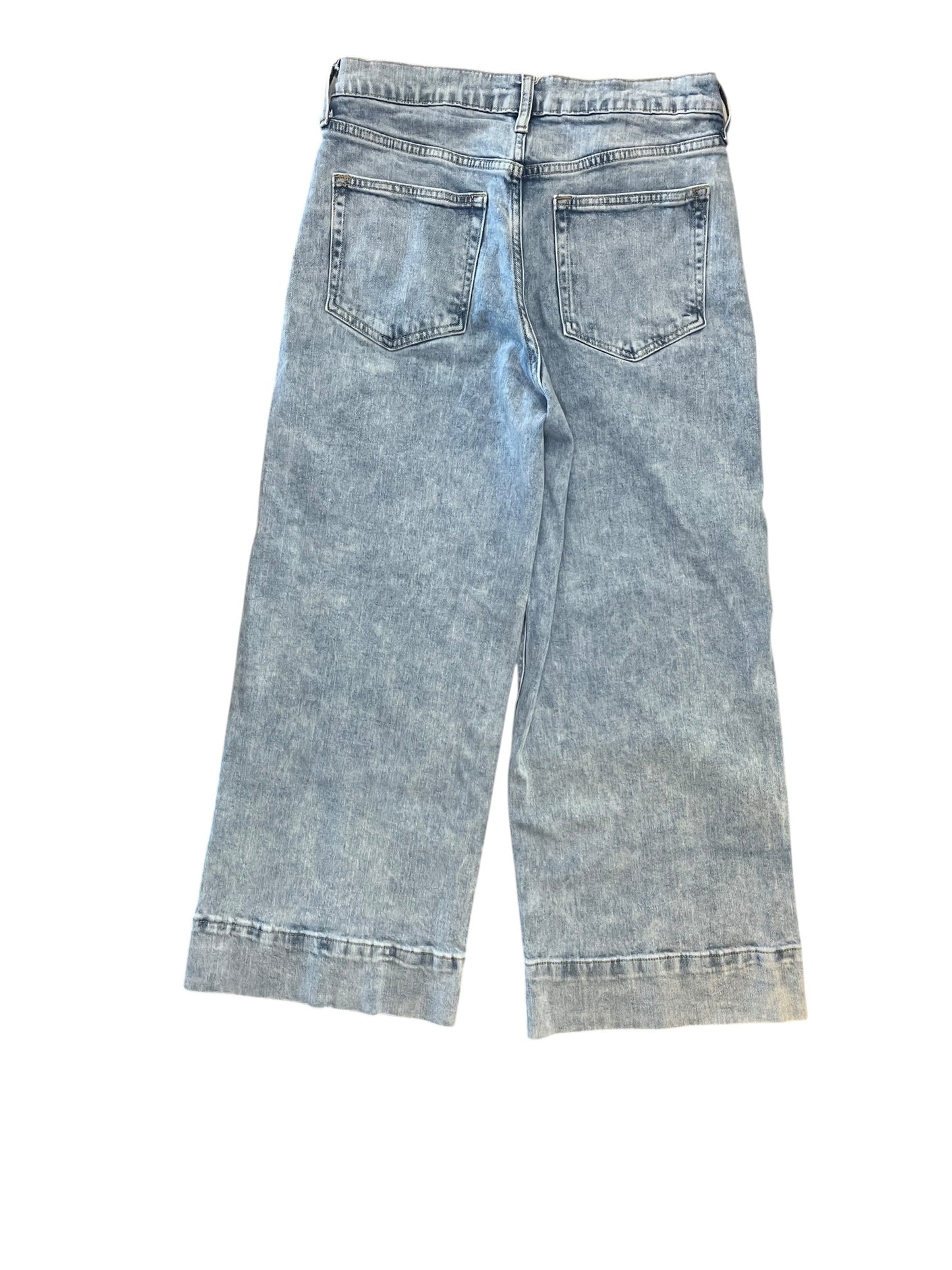 Jeans Wide Leg By Gap In Blue Denim, Size:8