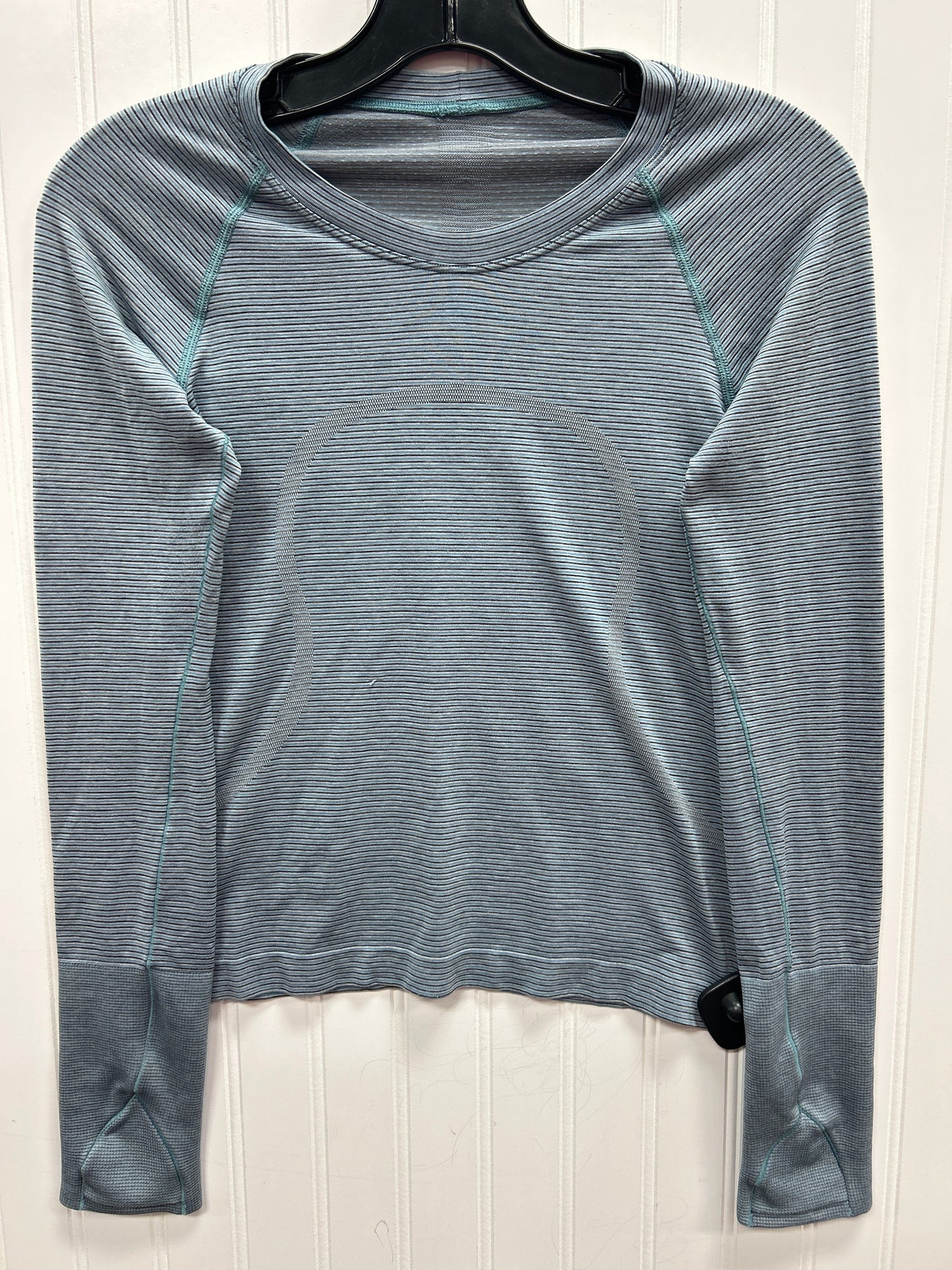 Athletic Top Ls Crewneck By Lululemon In Blue, Size:6