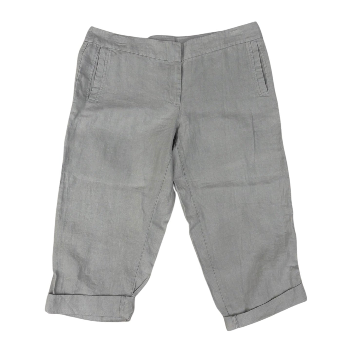 Pants Cropped By Eileen Fisher In Grey, Size:12