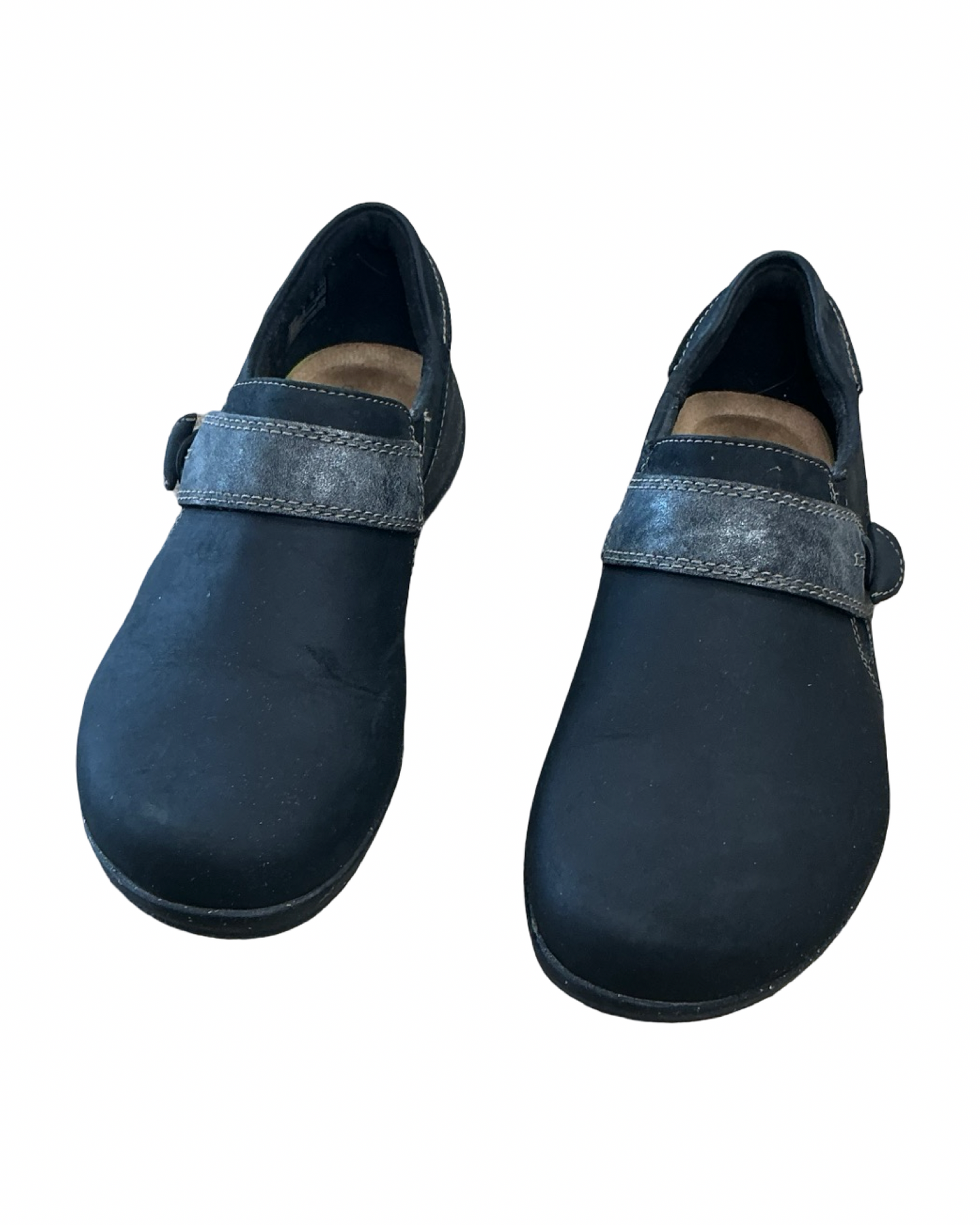 Shoes Flats By Clarks In Black, Size:8