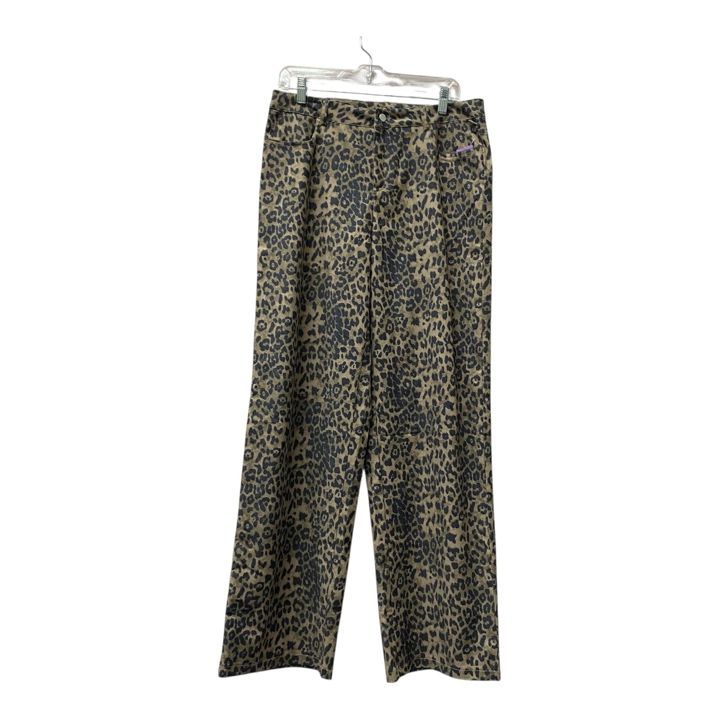 Pants Wide Leg By Shein In Animal Print, Size:12