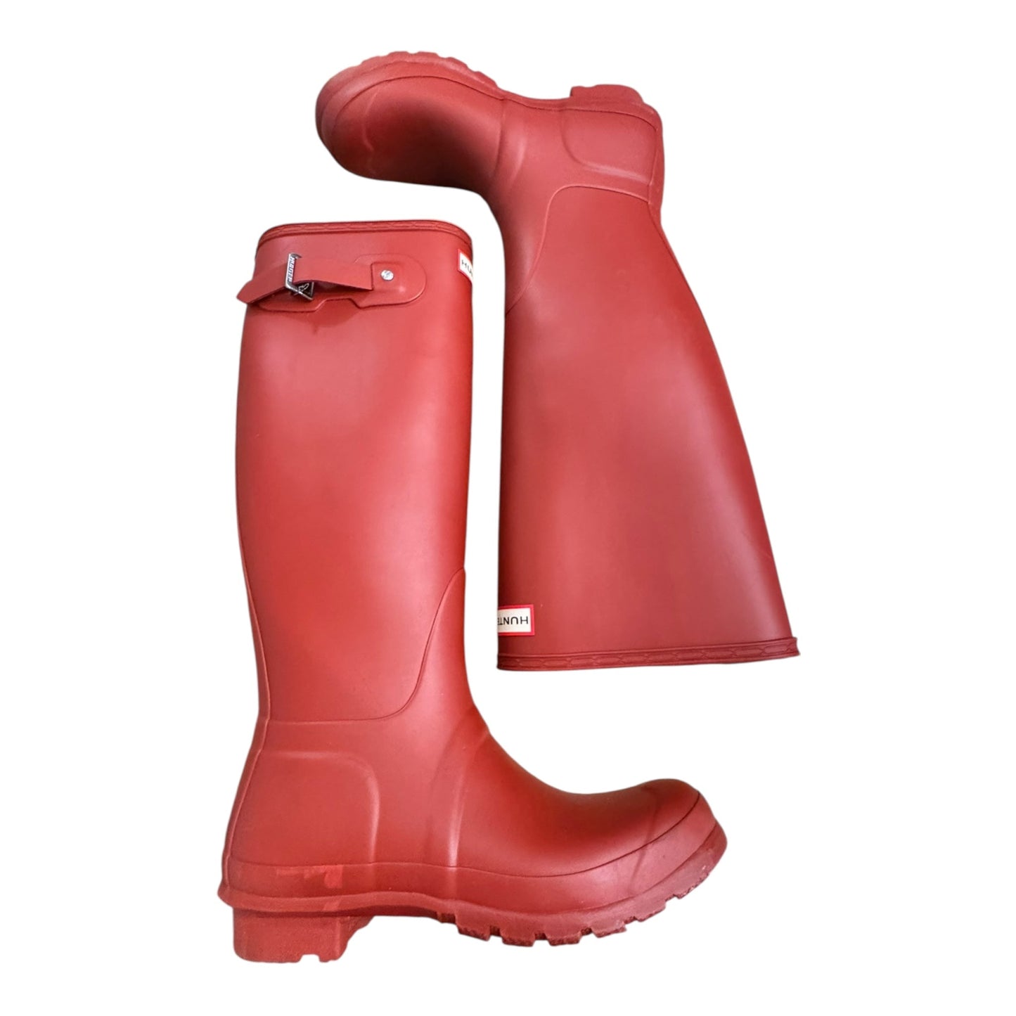 Boots Rain By Hunter In Red, Size:8