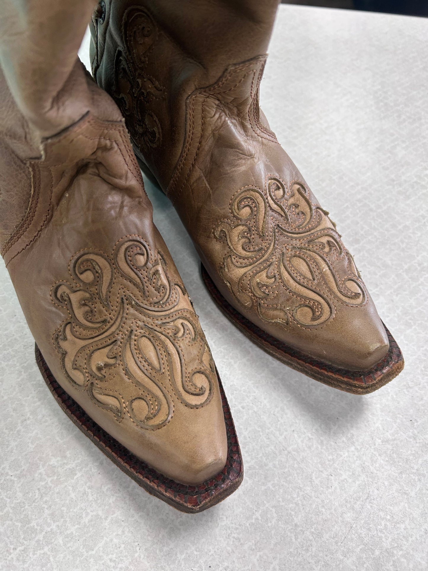 Boots Western By Corral In Tan, Size:8