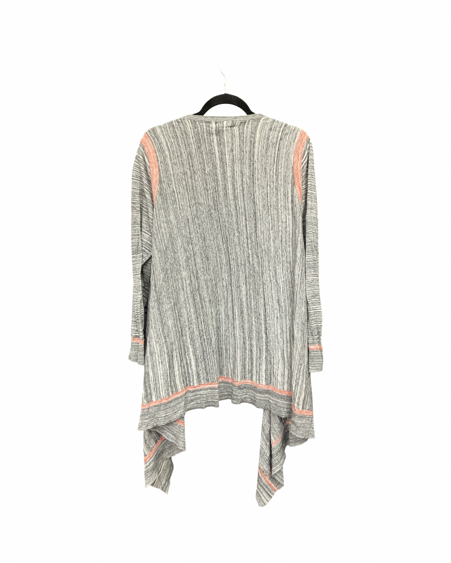 Cardigan By Jones New York In Grey & Orange, Size:1X