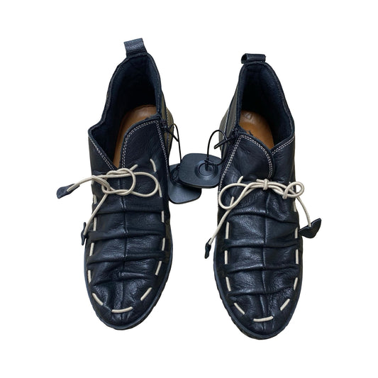 Boots Ankle Flats By Spring Step In Black, Size:8.5