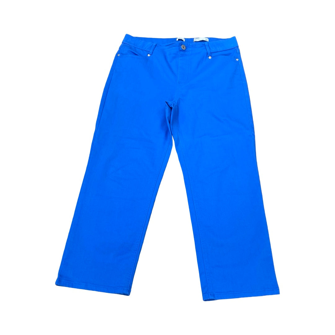 Jeans Cropped By J. Jill In Blue, Size:12