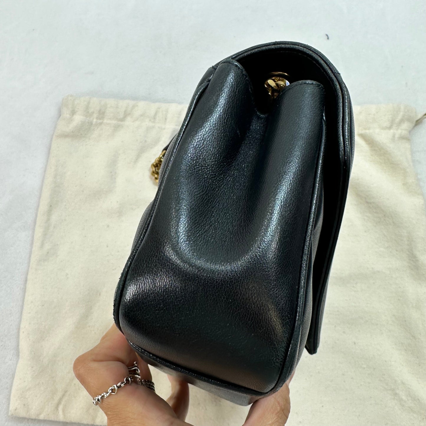 Loulou Matelassé lambskin Small Shoulder Bag Crossbody Luxury Designer By Yves Saint Laurent, Size: Small