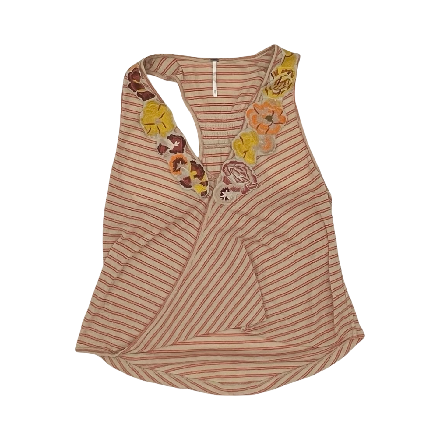 Blouse Sleeveless By Free People In Tan, Size:M