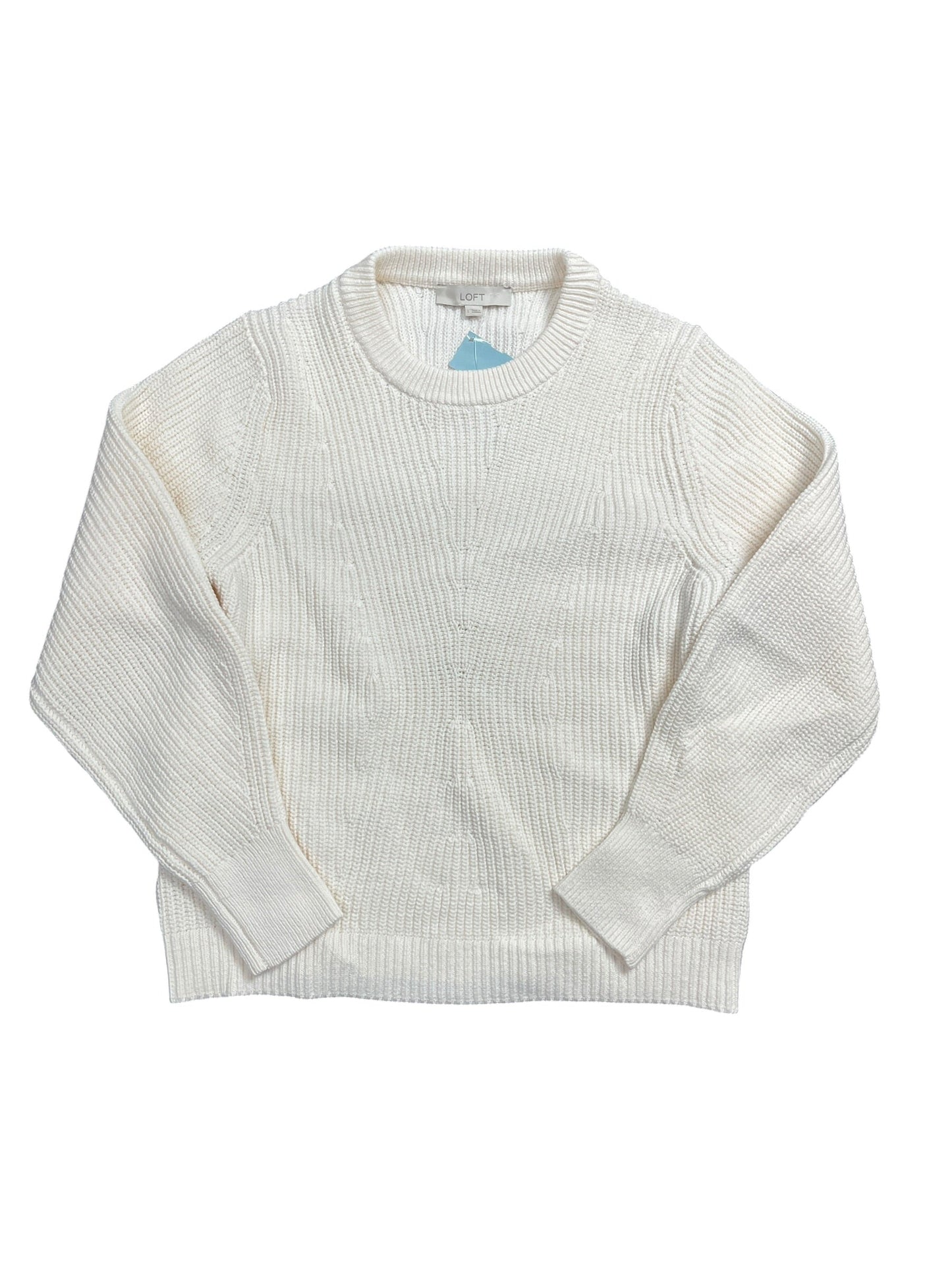 Sweater By Loft In Cream, Size:L