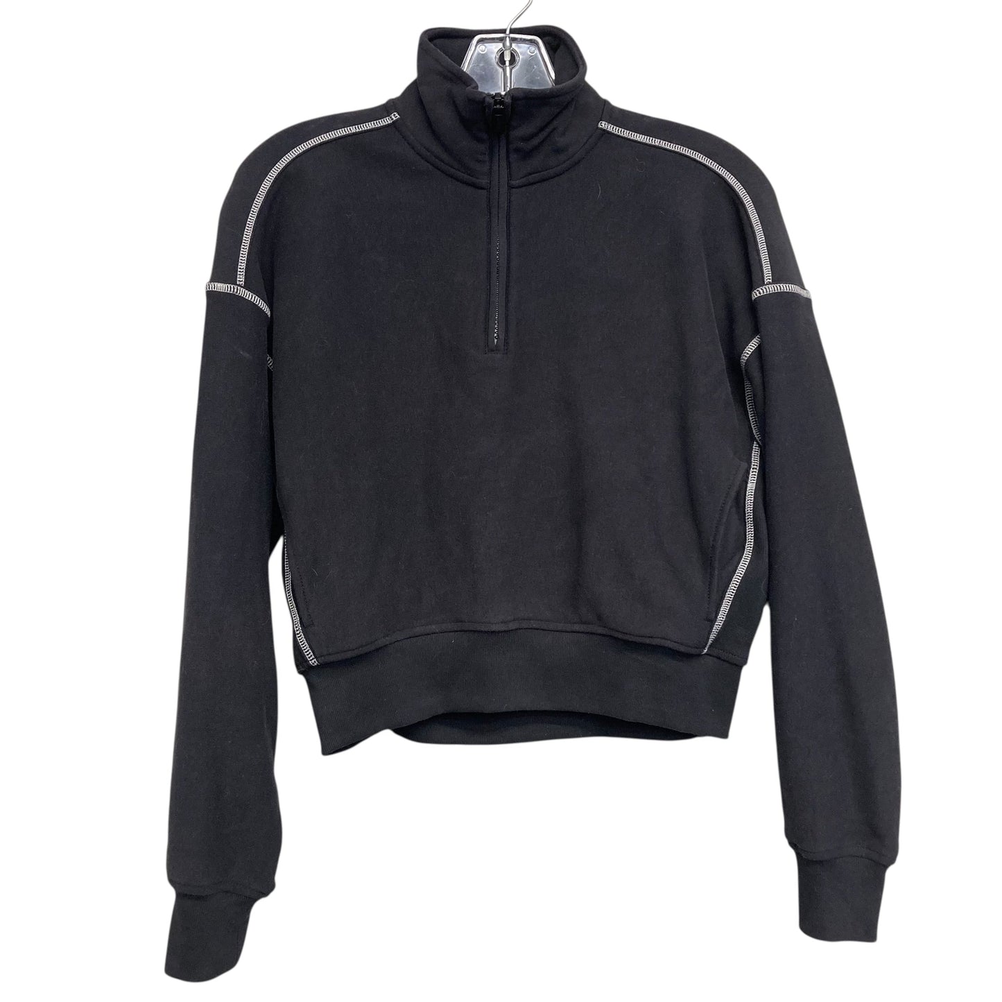 Sweatshirt Collar By Athleta In Black, Size:Xxs