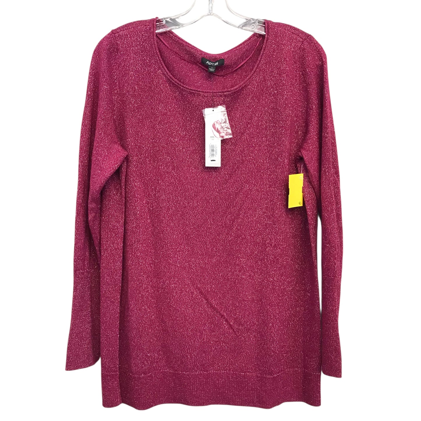 Sweater By Apt 9 In Pink, Size:L