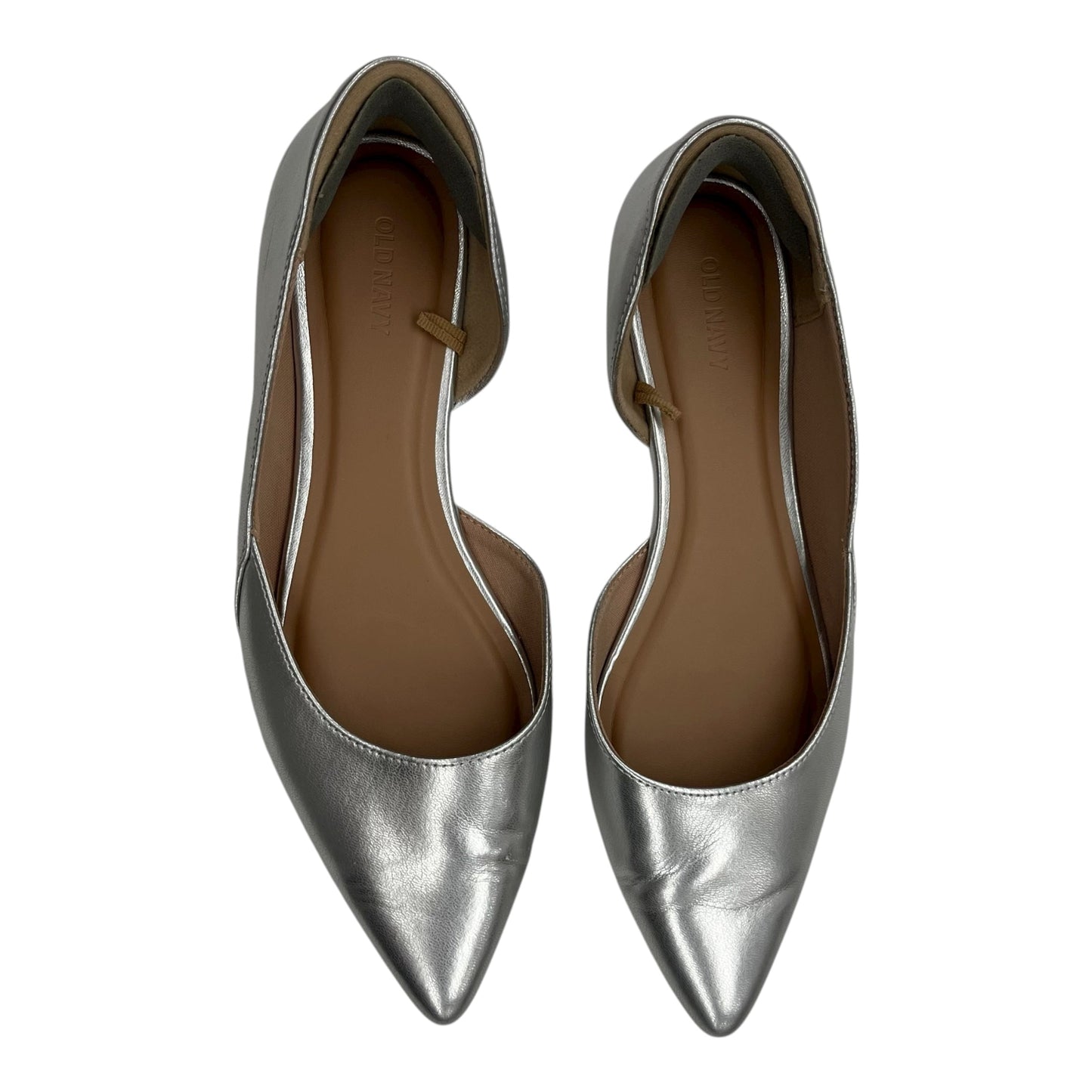 Shoes Flats By Old Navy In Silver, Size:10
