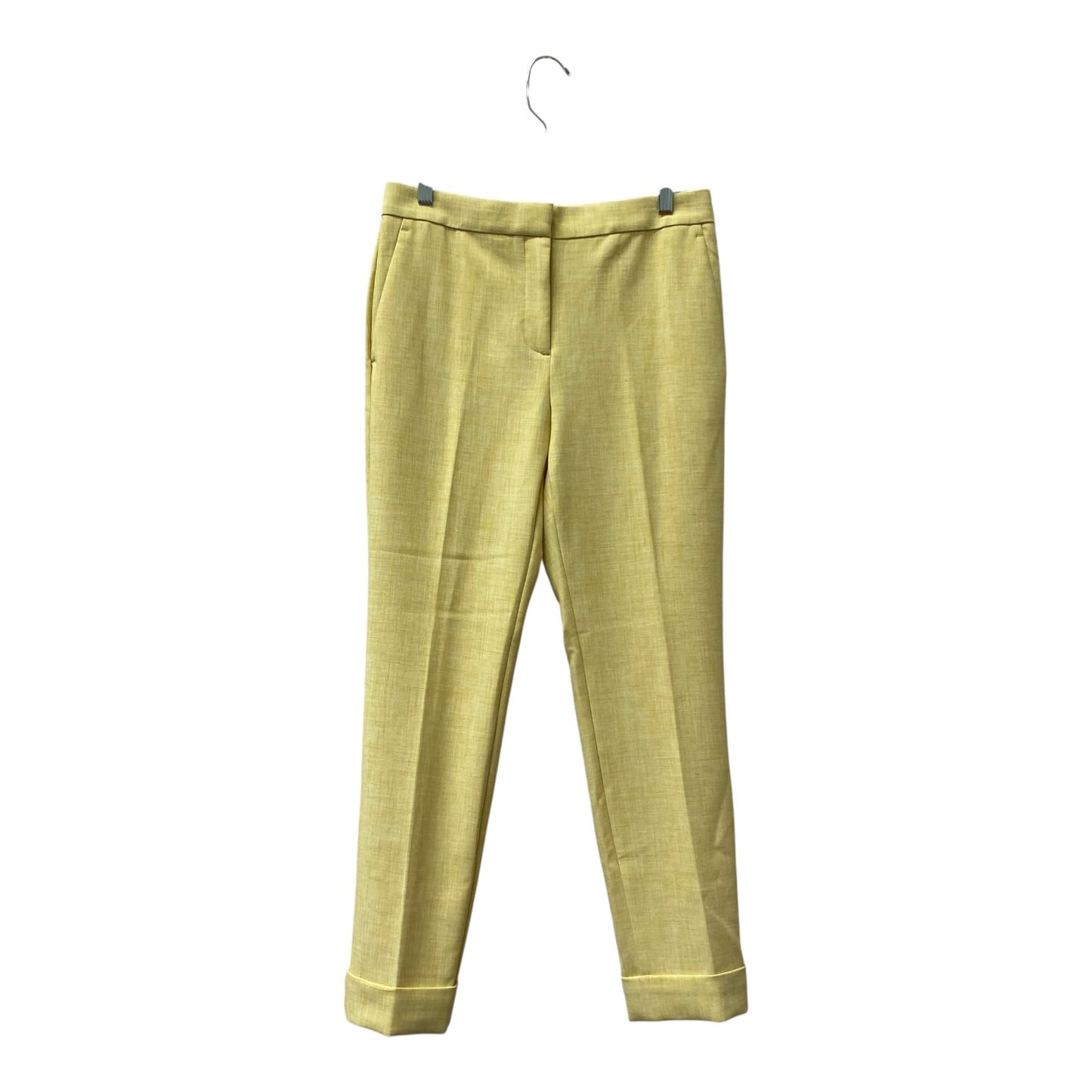 Pants Cropped By Ann Taylor In Yellow, Size:4