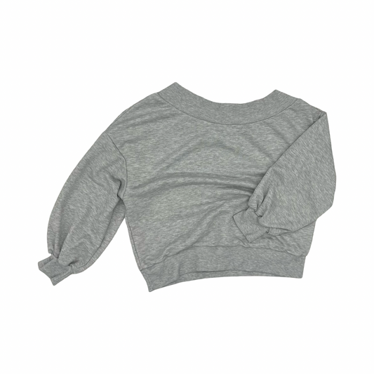 Sweatshirt Crewneck By Clothes Mentor In Grey, Size:S