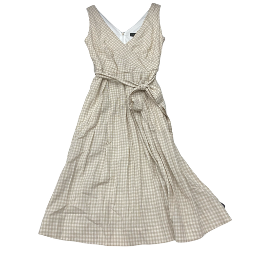 Dress Casual Midi By Donna Karan In Beige, Size:4