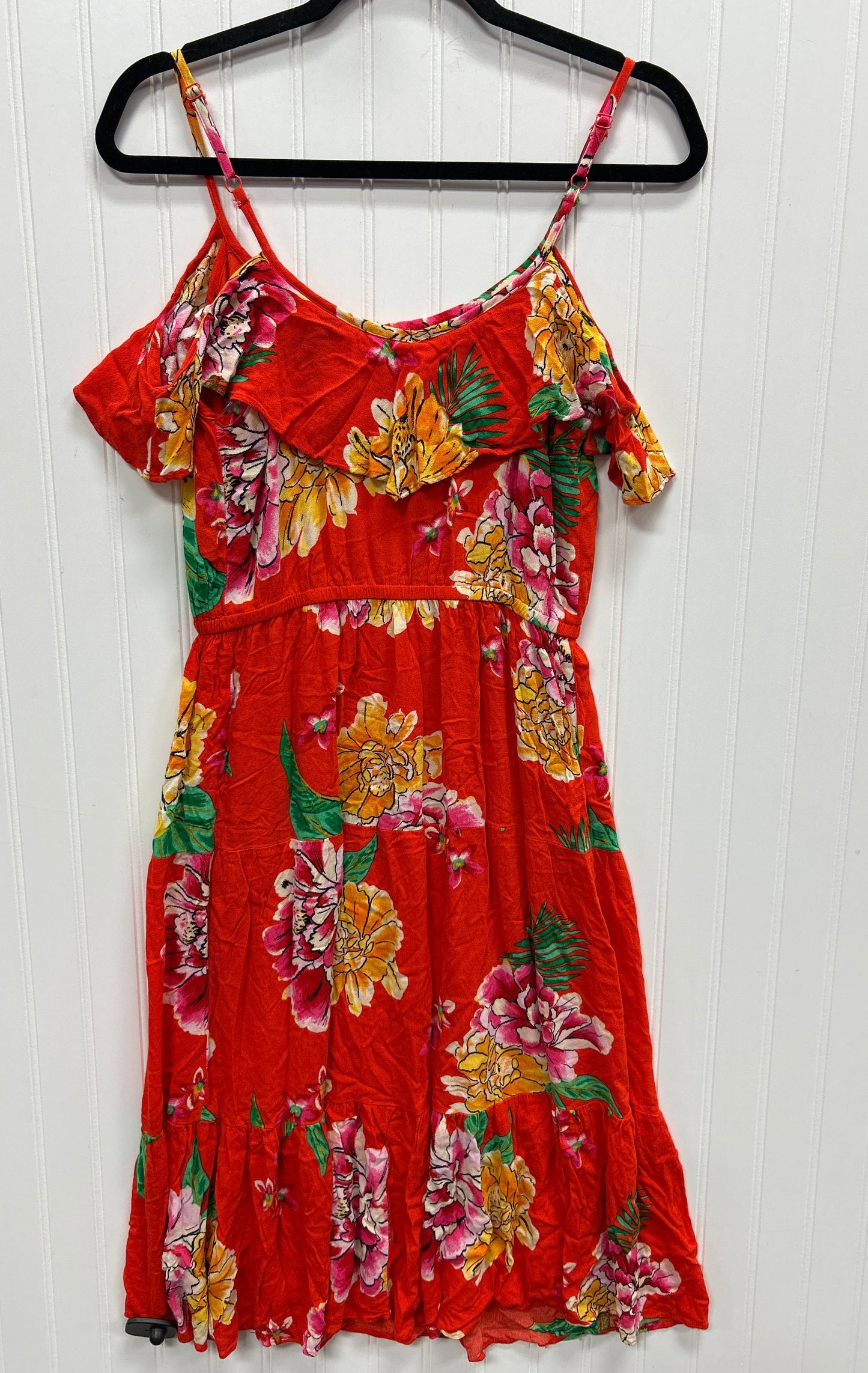 Dress Casual Midi By Old Navy In Orange, Size:S