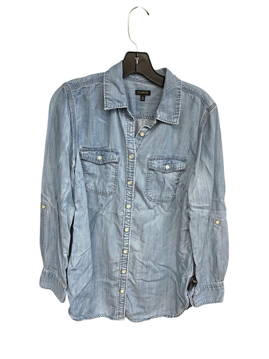 TOP LS by TALBOTS In BLUE DENIM, Size: M