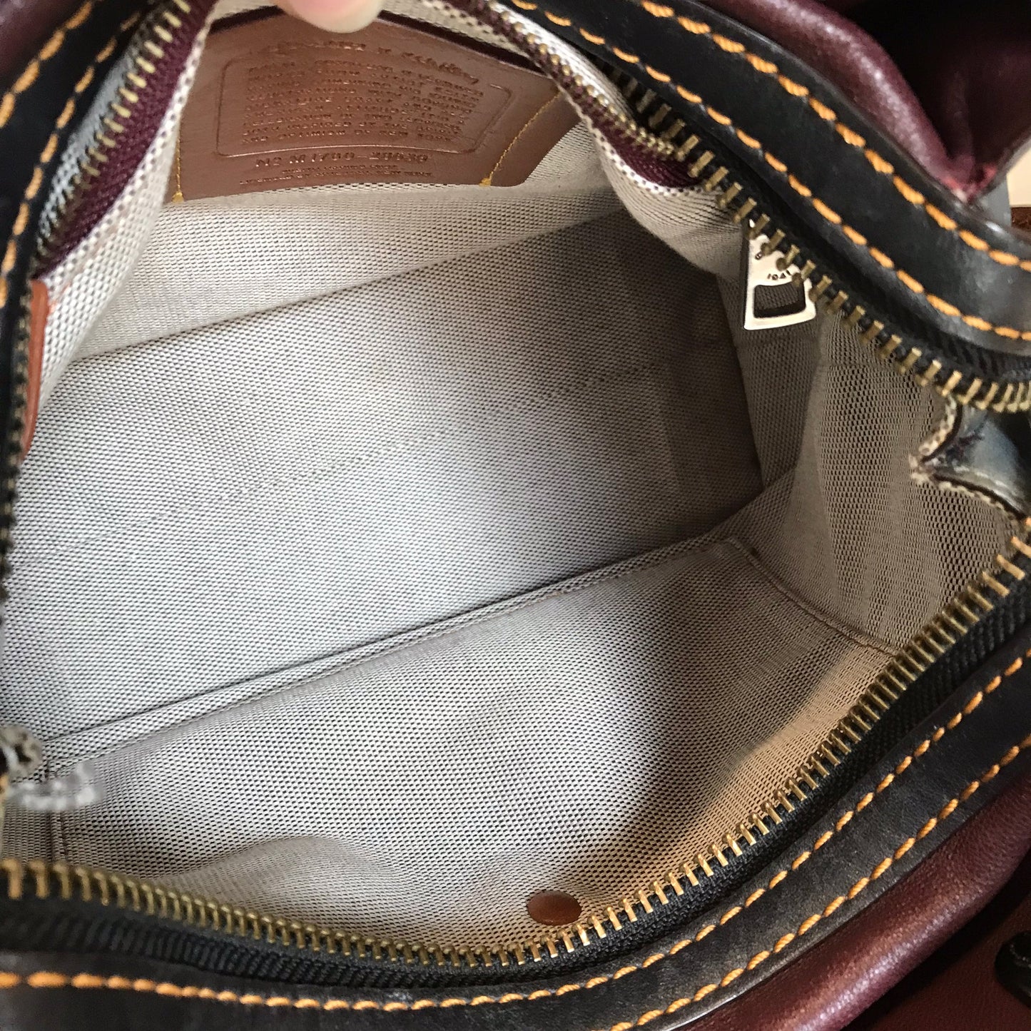 Handbag Designer By Coach In Grey, Size:Small